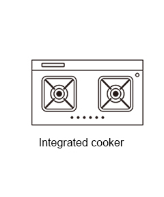 Integrated cooker