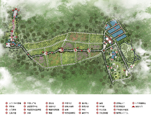 老挝国花园区规划图