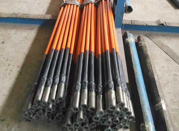 Special material for polyethylene coated rod