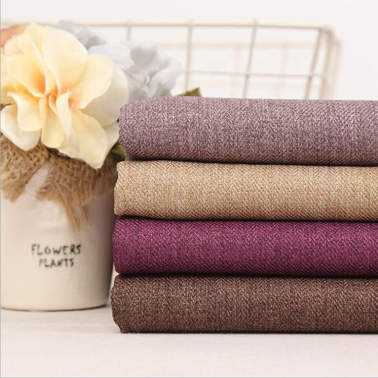 2019 99% polyester linen look fabric for upholstery sofa fabric,and linen look fabric 