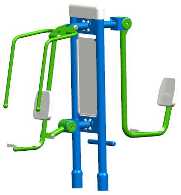 Double column upper and lower limb training device
