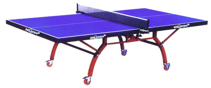 Double-fold advanced mobile table tennis table