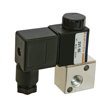 3V1-06 pipe joint type two-position three-way solenoid valve