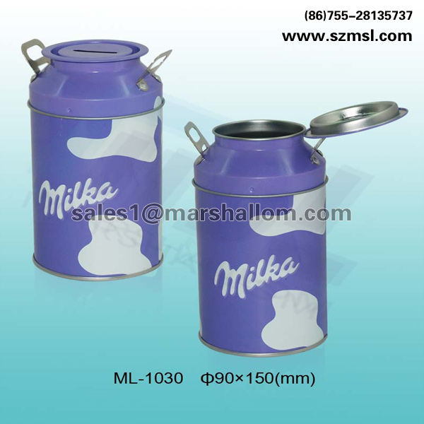 ML-1030 Milk Can Shaped Coin Box