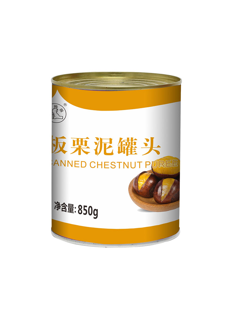 Canned chestnut puree