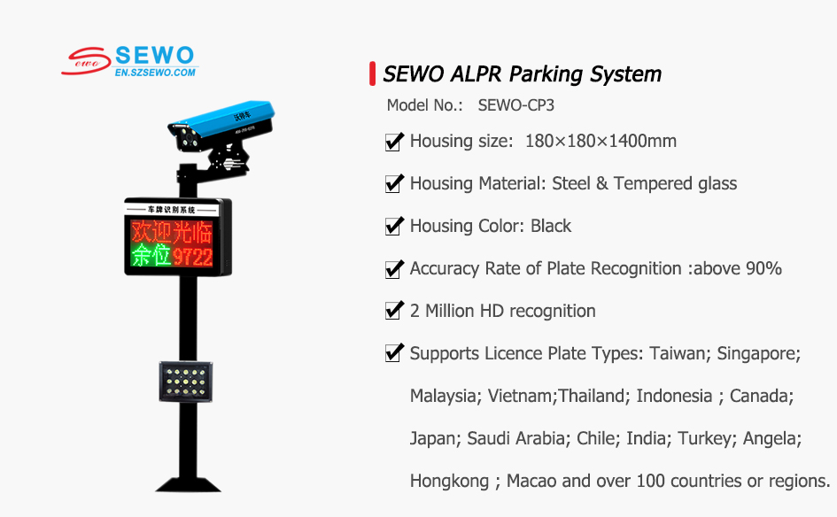 SEWO CP3 ALPR Parking System