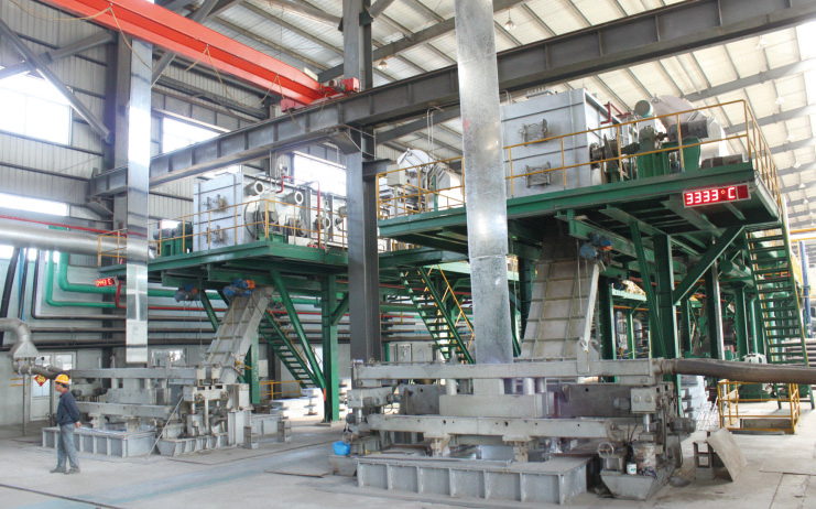 Continuous hot-dip galvanizing production line with annual production capacity of 1 million tons