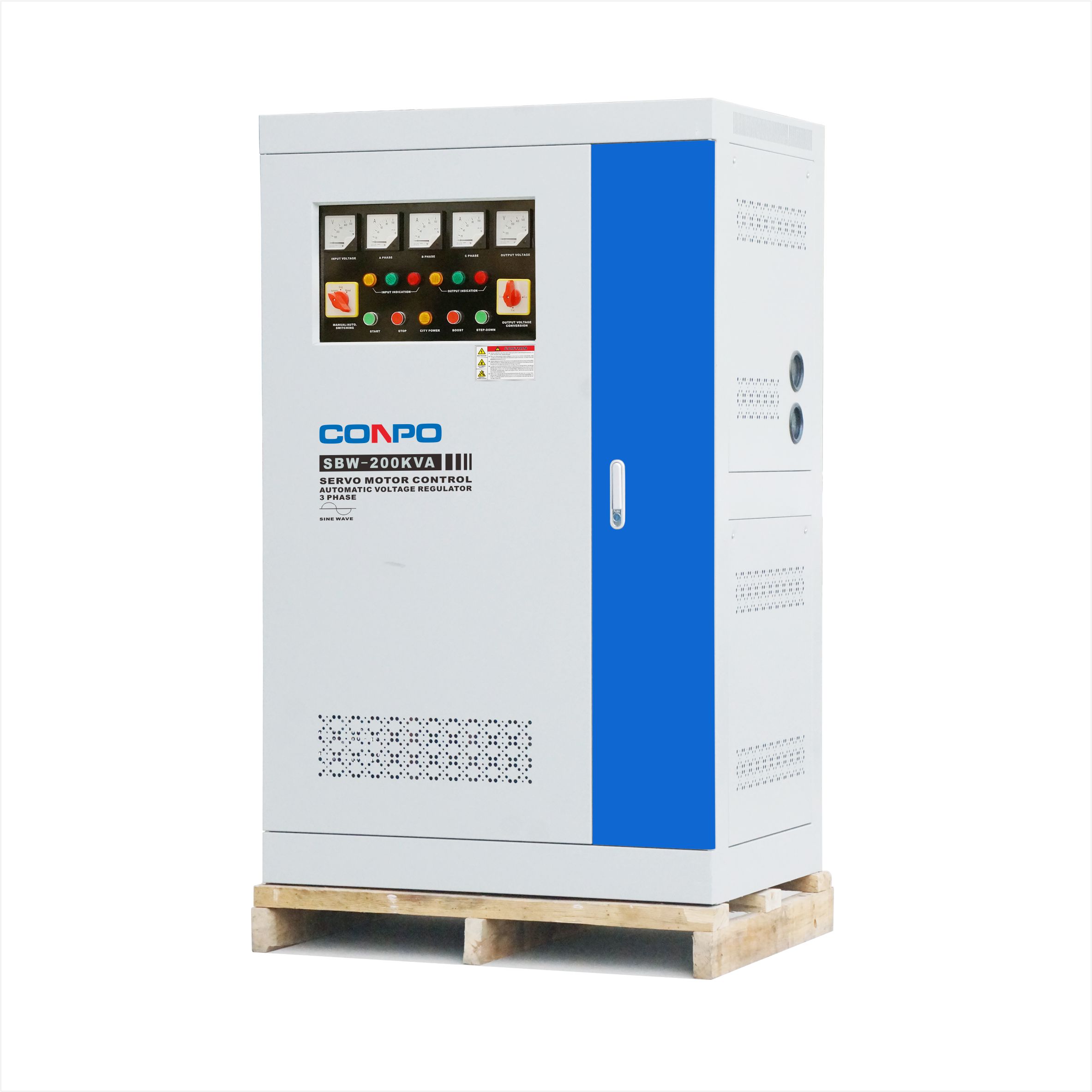 SBW-150KVA, 180KVA, 200KVA 3Phase Industrial-grade Automatic Voltage Regulator/Stabilizer