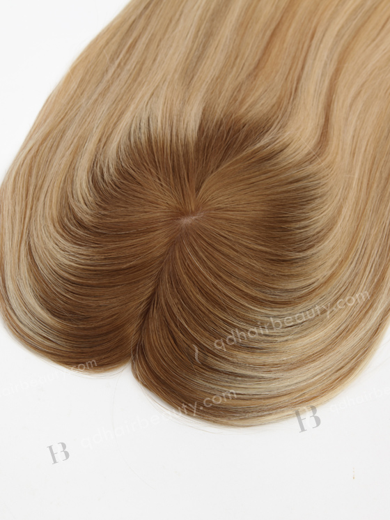 In Stock 5.5"*6.5" European Virgin Hair 16" Straight Color As Photos Silk Top Hair Topper-138