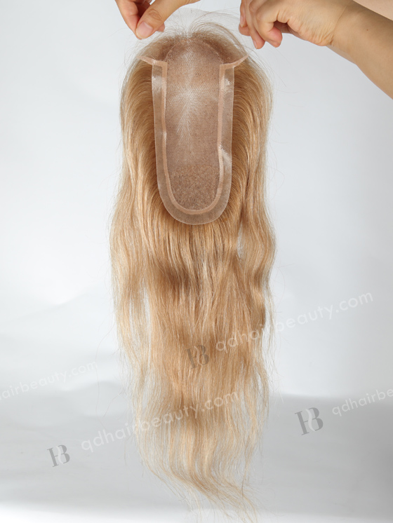 8''*3'' European Virgin Hair 13" Mixed Color Natural Straight Silk Top Hair WR-TC-060