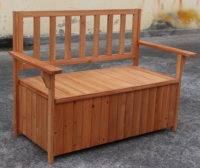 wooden garden storage bench outdoor garden furniture