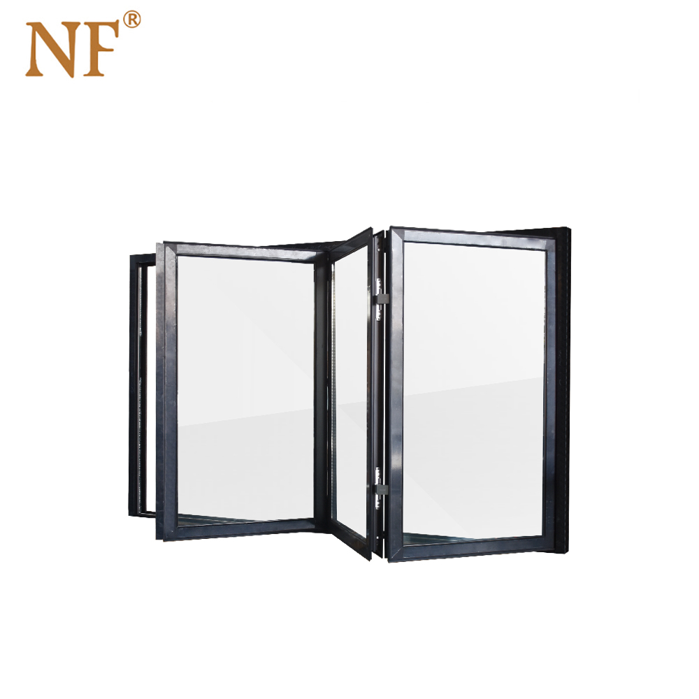 Left and right folding windows 3 + 0