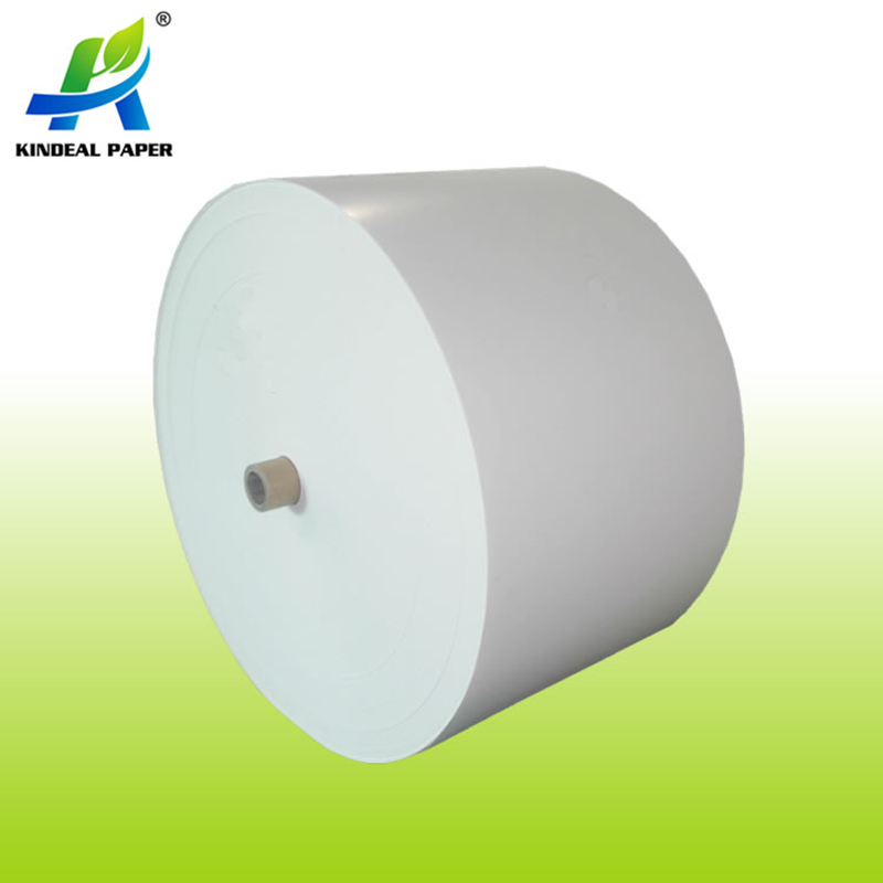  Rollo de papel de venta directa de fábrica para vasos de papel en rollo de papel de taza de café de bajo precio