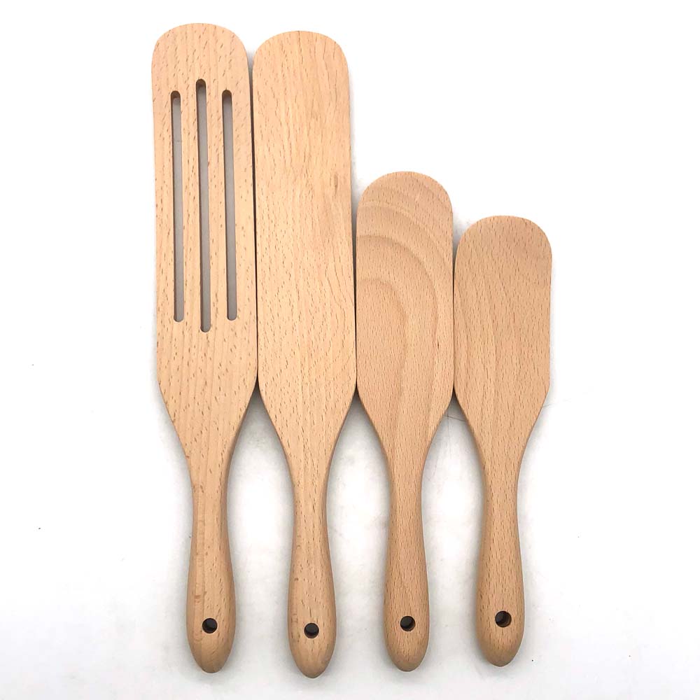 wooden spurtle kitchen tools 4 pcs set