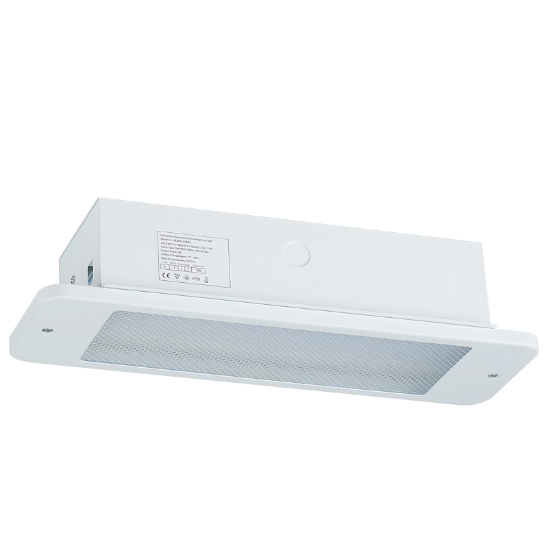 rechargeable emergency recessed exit sign light KE808-LED-M51