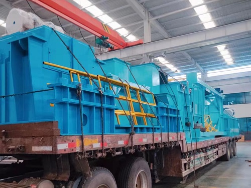 The first car of the resin sand production line of a company in Jinan was delivered