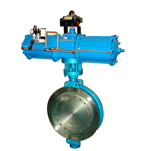 Pneumatic electric flange butterfly valve