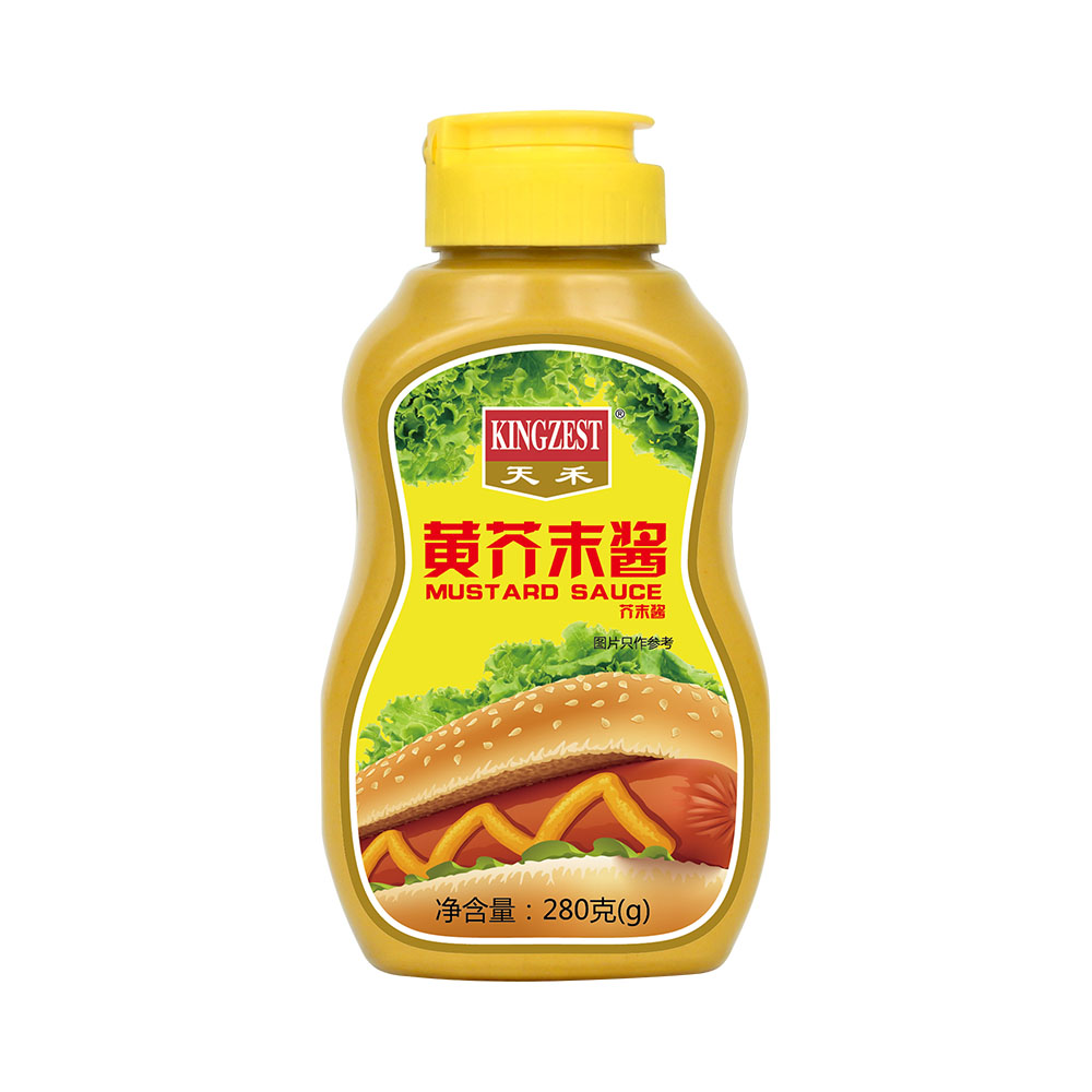 280g Mustard sauce yellow mustard paste Yellow mustard Honey mustard sauce