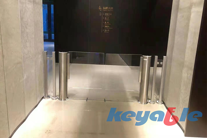 An office in Shenzhen ——Cloumn Speed gate turnstile Pedestrain gate access control attendance
