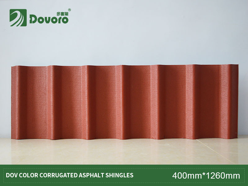 DOV color corrugated asphalt shingles