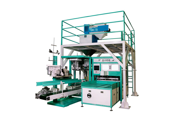 Full automatic 500-600 bag / hour BLUERAY 20-50KG bag beans wheat quantitive vertical packing machine 