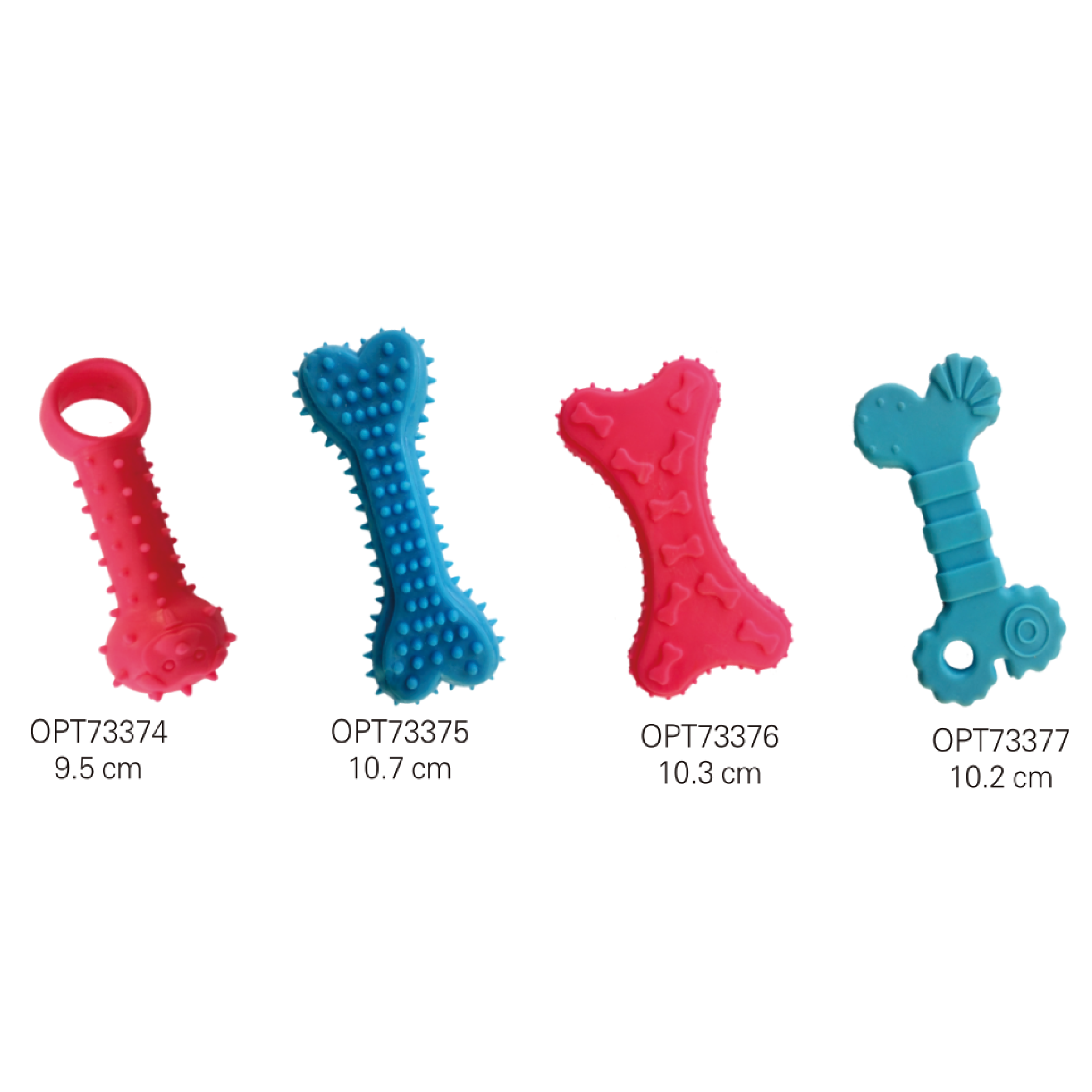 OPT73374-OPT73377 Dog toy rubber