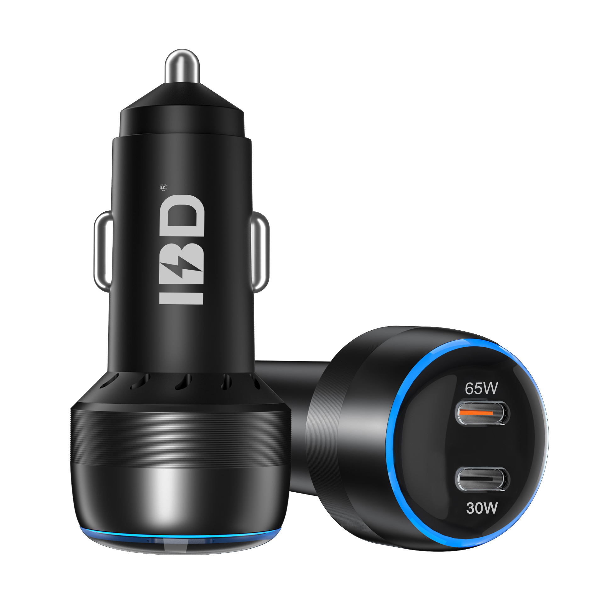 IBD355-2C95W 2 Ports PD30/65W Fast Charging Car Charger