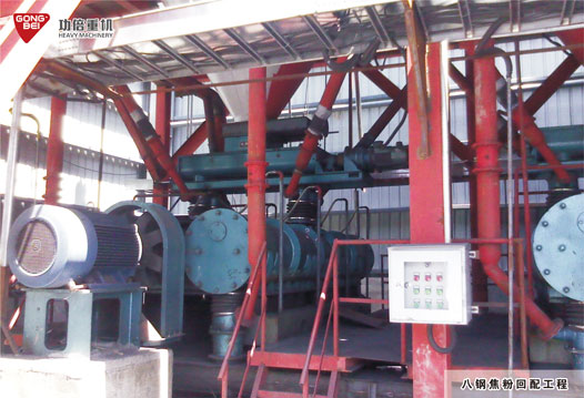 In urumqi, xinjiang bayi iron & steel coke powder back to the distribution project