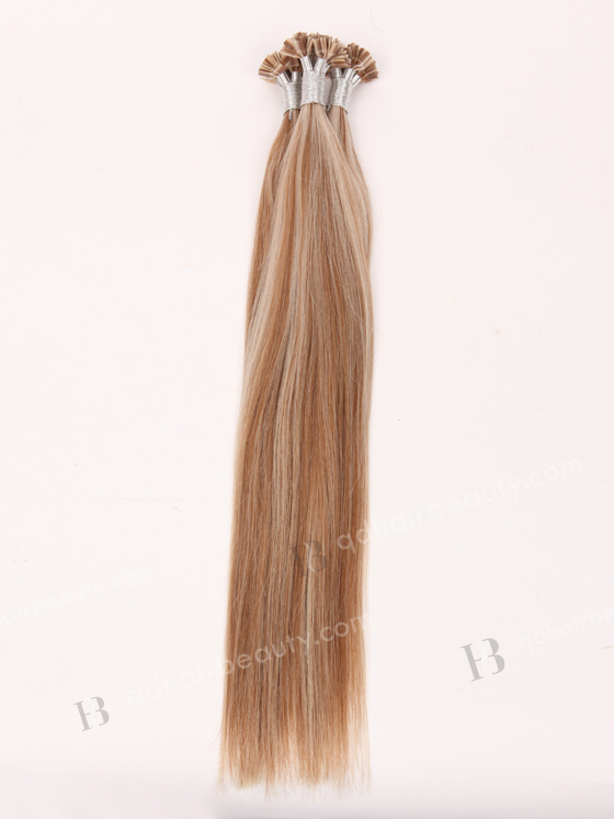 Flat tip keratin European virgin hair 22'' straight F 60#/8# color WR-PH-018