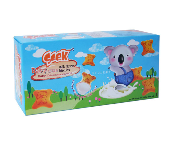 Baby Koala Cream Filled Biscuits Milk Filling 160gX12boxes 38.5X26X24.5cm