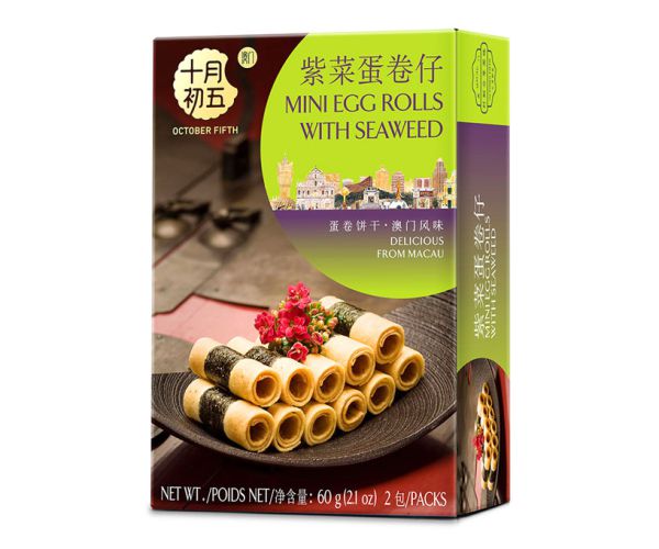 60gX24boxes  Mini Egg Rolls with Seaweed