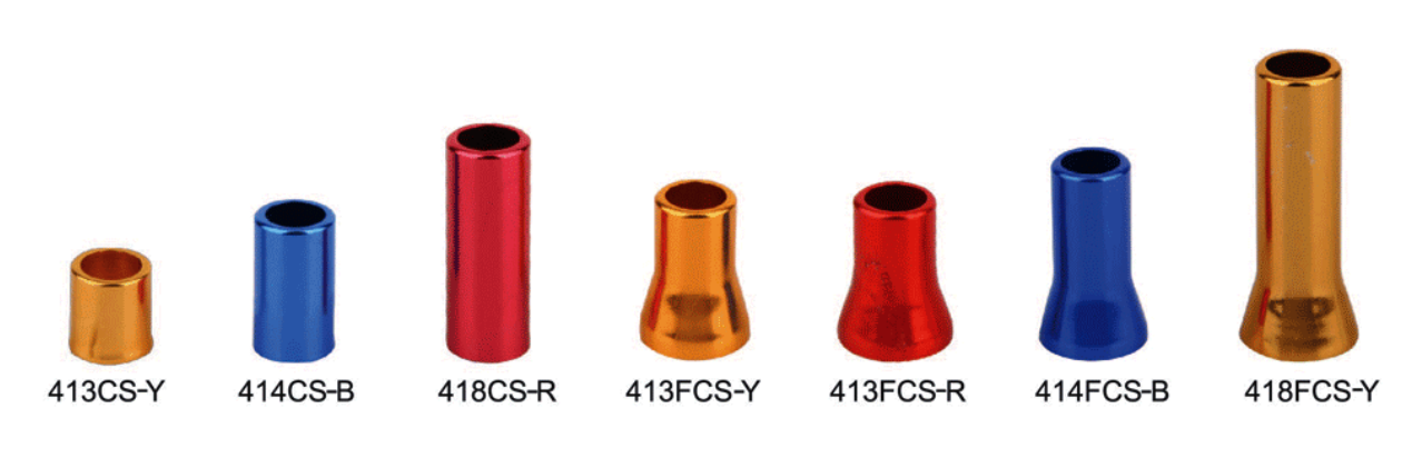 Colorful Aluminum Sleeves For Snap-in Valves