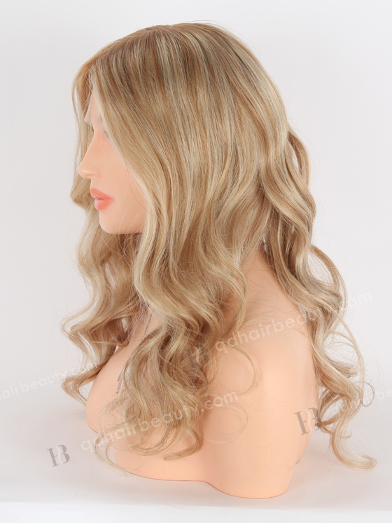 In Stock European Virgin Hair 18" Beach Wave T8a/60# with 8a# Highlights Color Grandeur Wig GRD-08023
