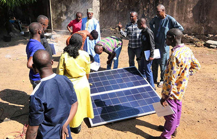 Conakry, Guinea Nearly 1,000 sets of home solar power systems and 130,000pcs LED bulbs