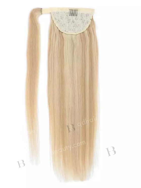 Hot Selling Braided Drawstring Wrap Straight Ponytails Clip in Hair Extension WR-PT-004