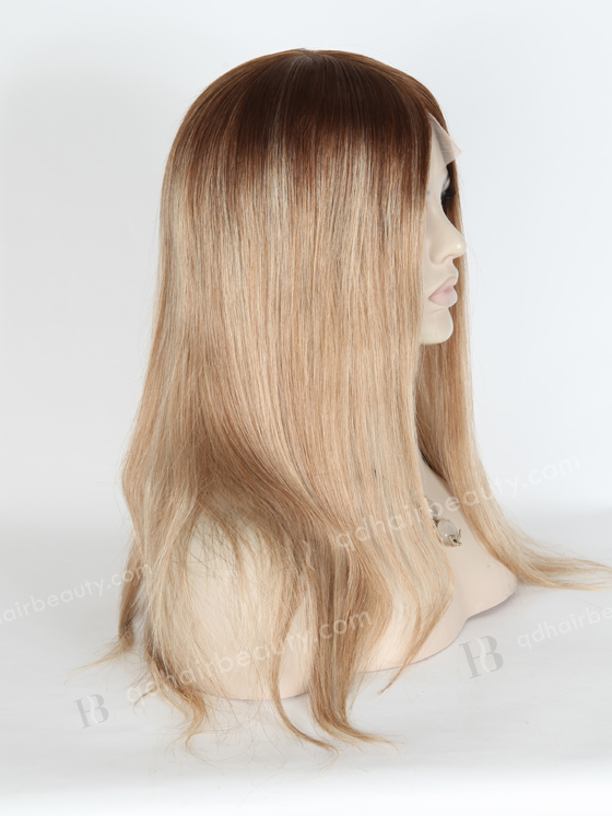 In Stock European Virgin Hair 16" Straight B116 Color Lace Front Silk Top Glueless Wig GLL-08015