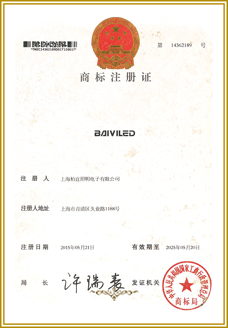 Trademarke Registration Certificate