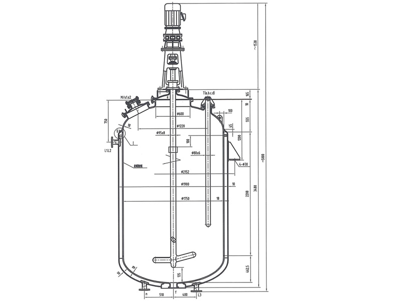 F6300L glass lined reactor