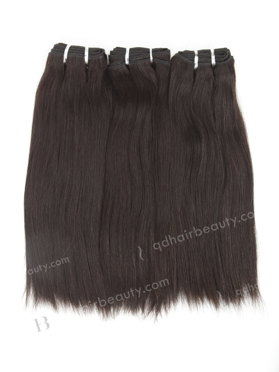 In Stock Indian Remy Hair 12" Straight Natural Color Machine Weft SM-1114
