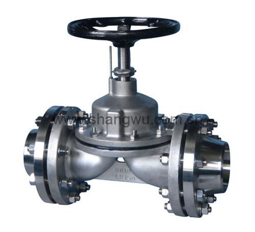 Nuclear power diaphragm valve (with mating flange)