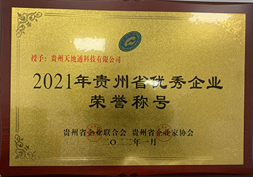 2021年度贵州省优秀企业