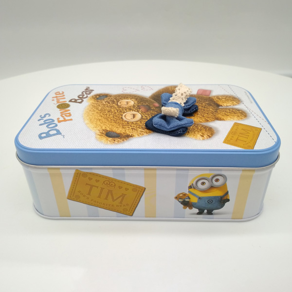 ML-021  Hot sale cute rectangualr  tin box for toy /gift/food