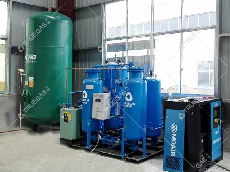 CE SGS High Purity PSA Oxygen Generator Complete System With Air Compressor