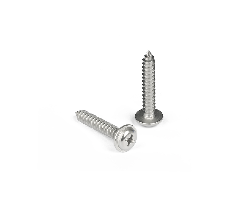 (SS304) Cross Recessed  Pan Round Washer Head Self-tapping Screws