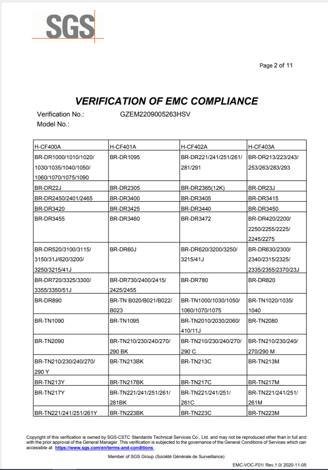 CE certificate 2 page