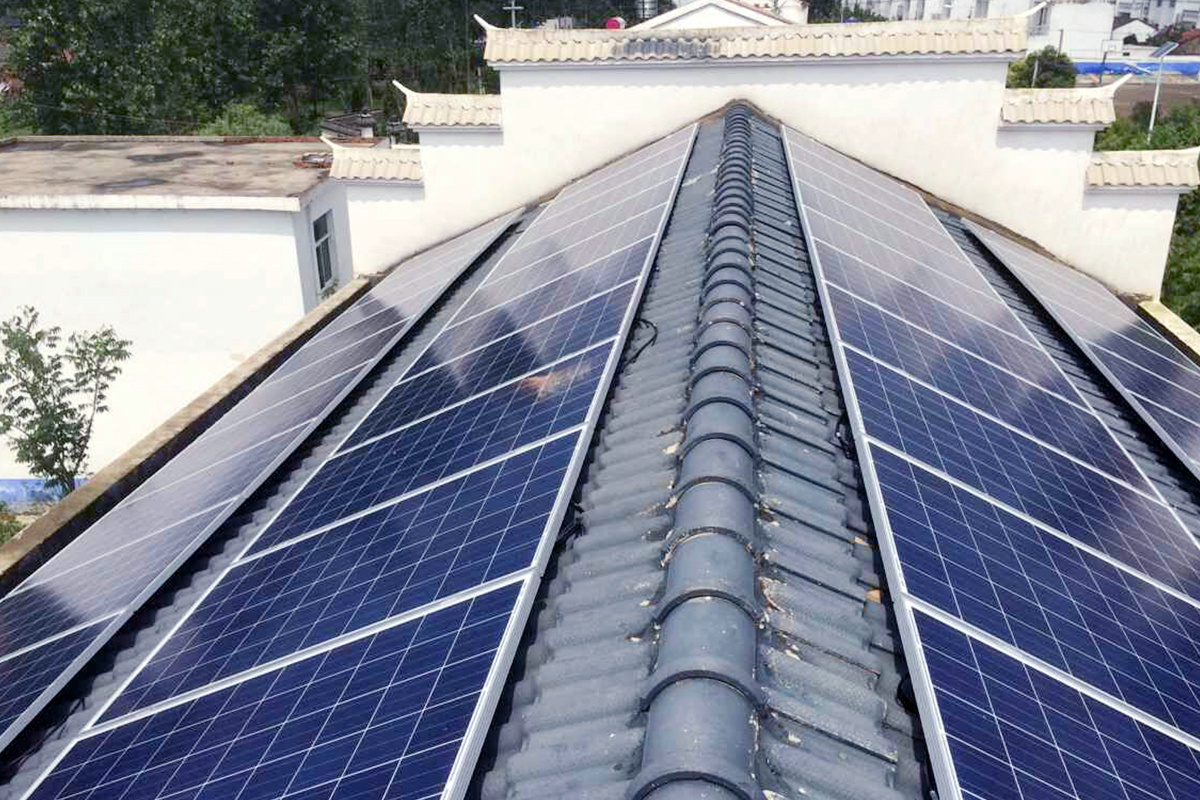 Projeto solar no telhado de 360KW