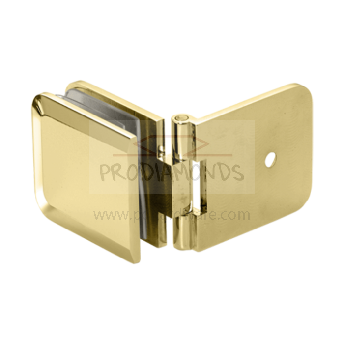 Adjustable Beveled Wall Mount Shower Glass Clamp