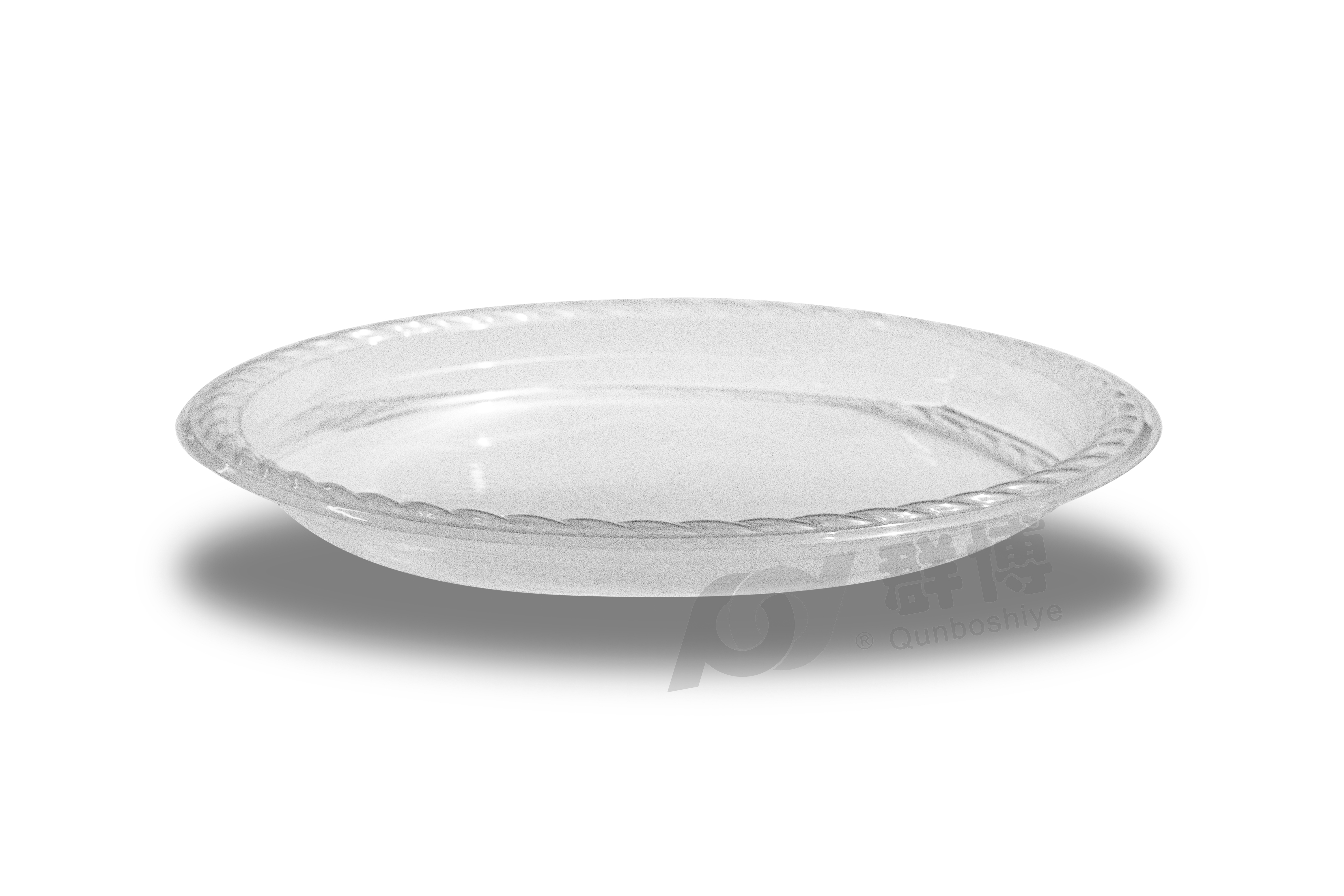 American-style 10-inch Scalloped Edge Round Plate