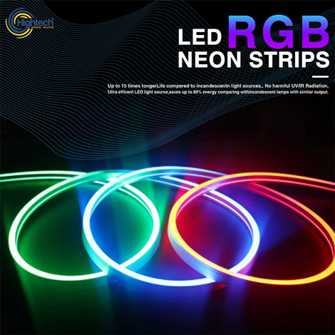 LED neon flex strips 5m RGB