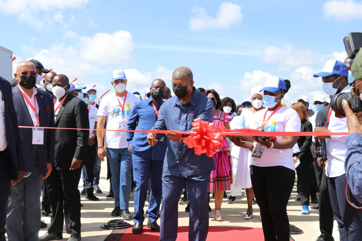 Angolan President João Lourenço attends the completion ceremony of the Cunene drought relief project